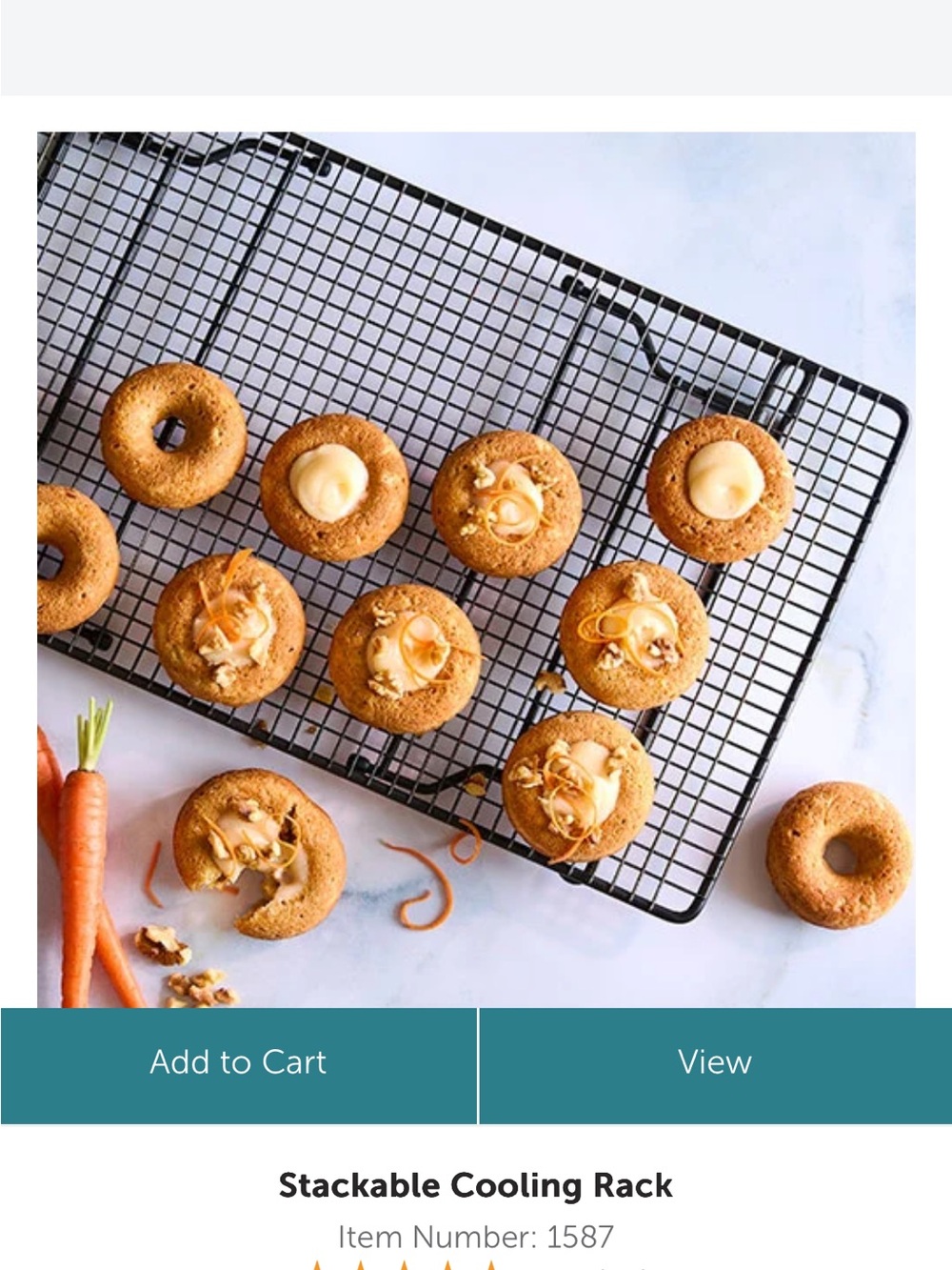 The Pampered Chef Black Stackable Cooling Rack